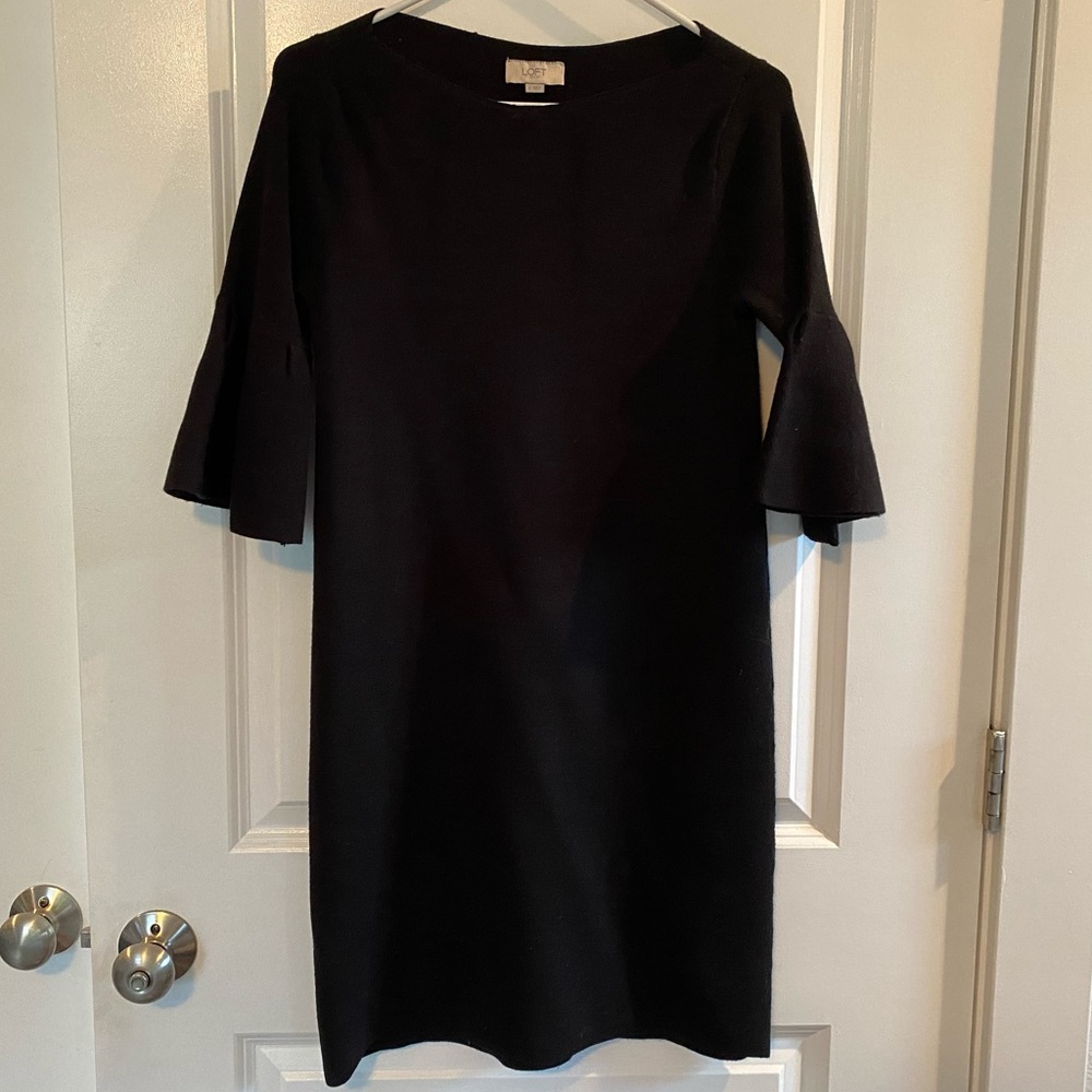 Loft bell sleeve sweater dress